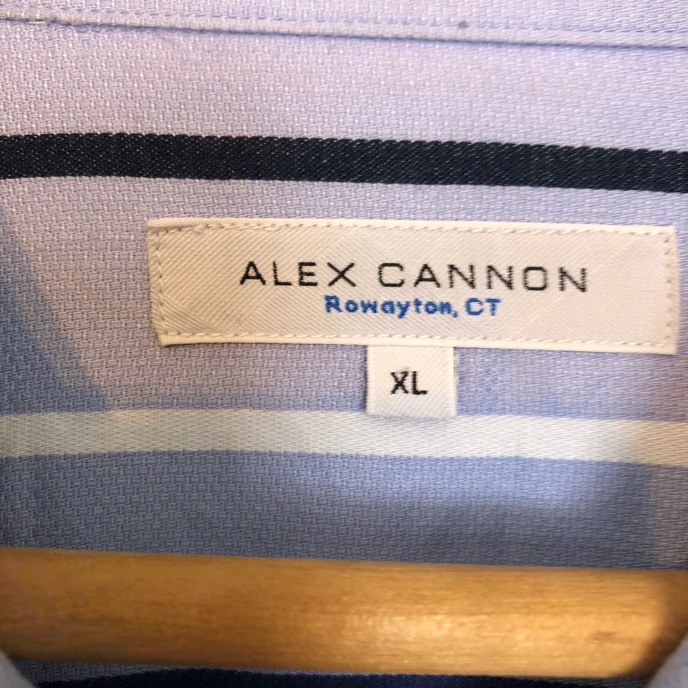 Alex Cannon Striped Multi Color Button Down Shirt - image 7